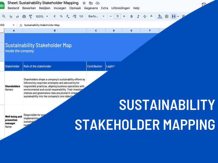 Sustainability Stakeholder Mapping